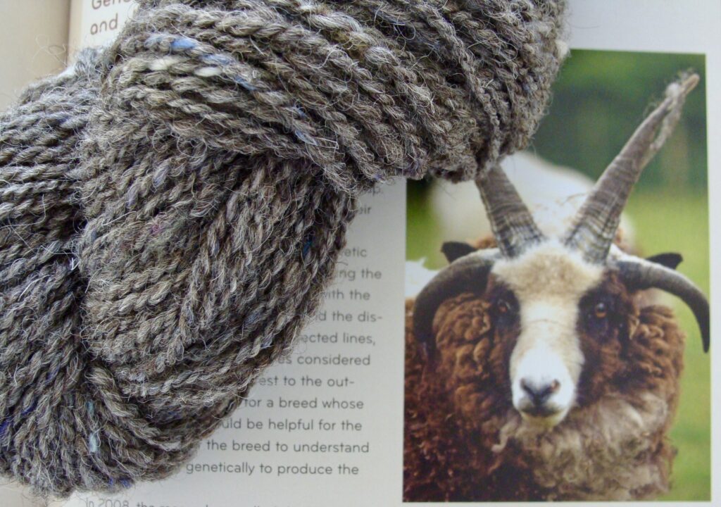 Hand-spun wool from Pine Knoll Sheep & Wool