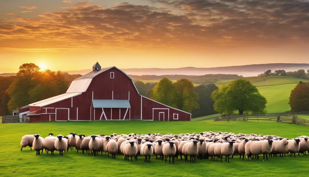 farming sheep in jersey