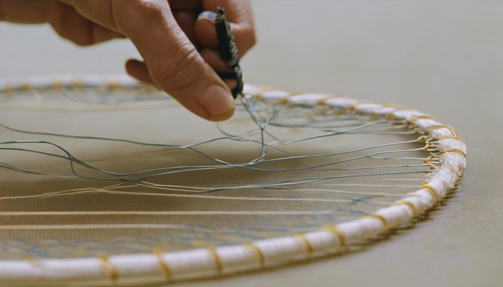 stringing tennis racket accurately