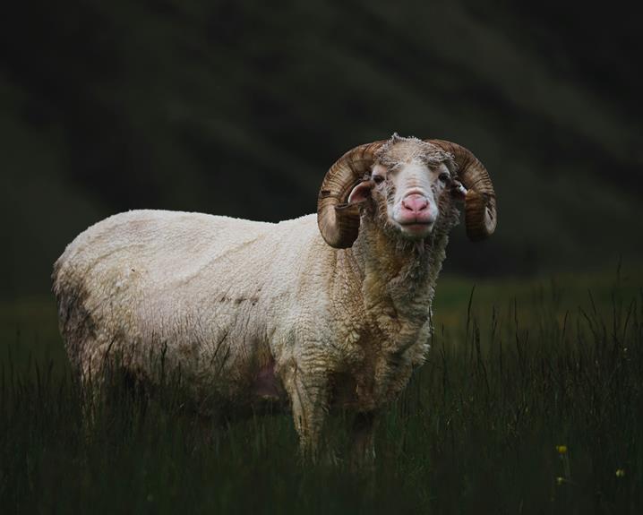 unique sheep skull adornments