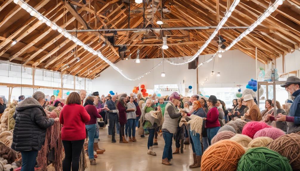 wool loving community gathers together